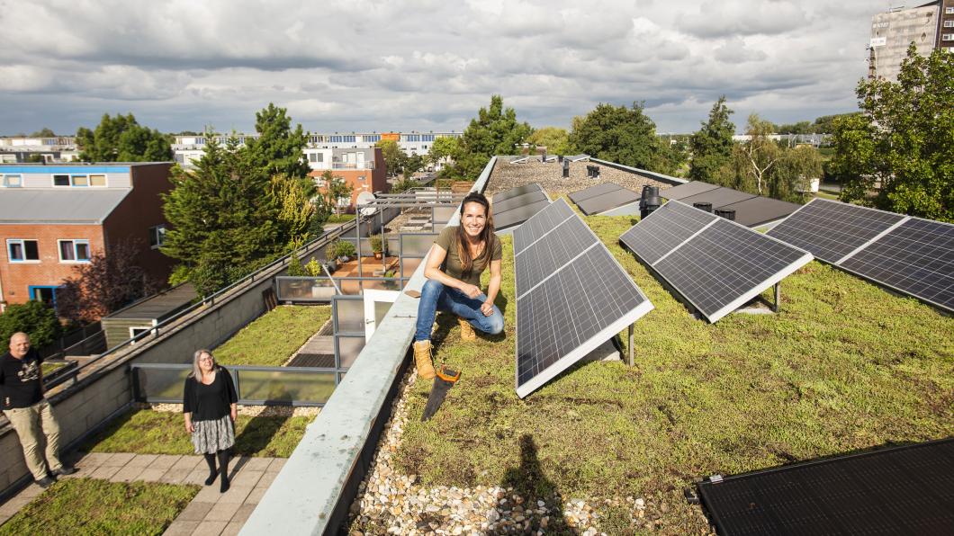 Huis met zonnepanelen