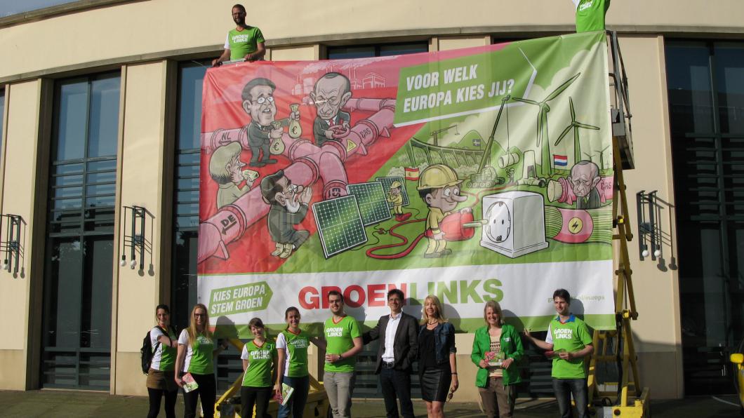 GroenLinks voert actie bij de aandeelhoudersvergadering van Shell
