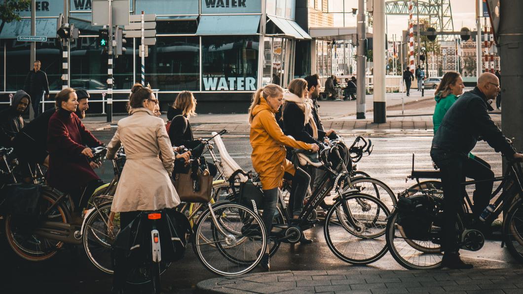 Fietsers in Rotterdam