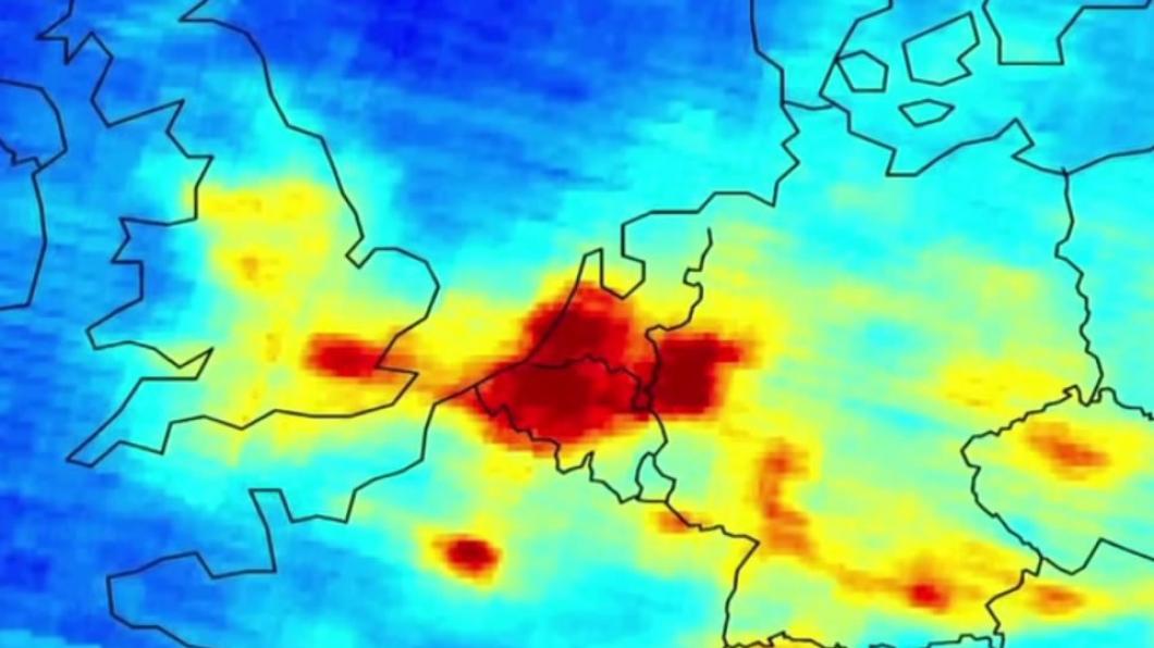 Luchtvervuiling boven Nederland