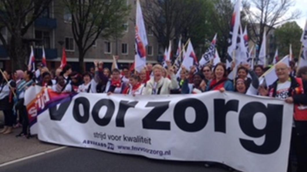 Strijd voor Zorg - FNV demonstratie 1 mei