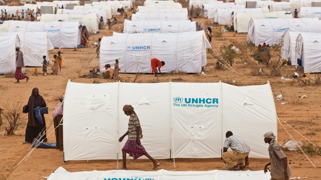 Een vluchtelingenkamp van de UNHCR