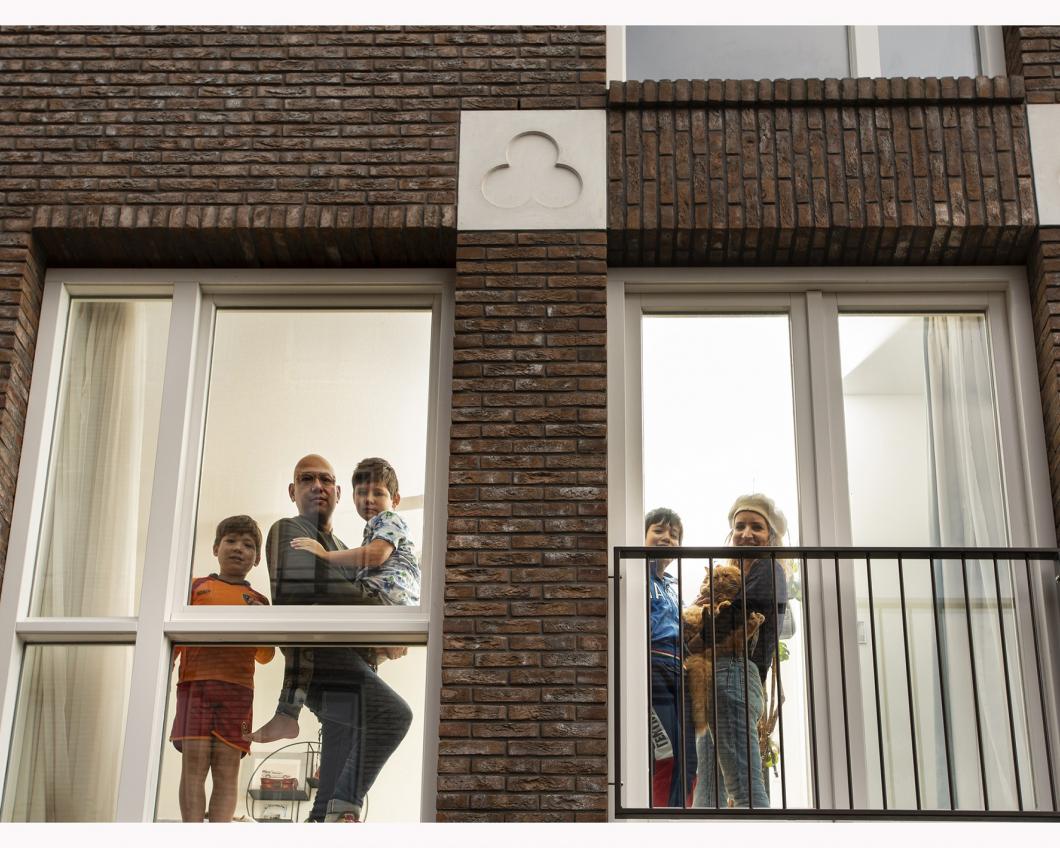 Familie in Haarlem in een woning