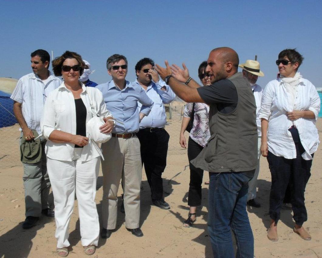 Sargentini bezoekt vluchtelingenkamp in Tunesië