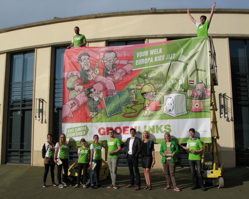 GroenLinks voert actie bij de aandeelhoudersvergadering van Shell