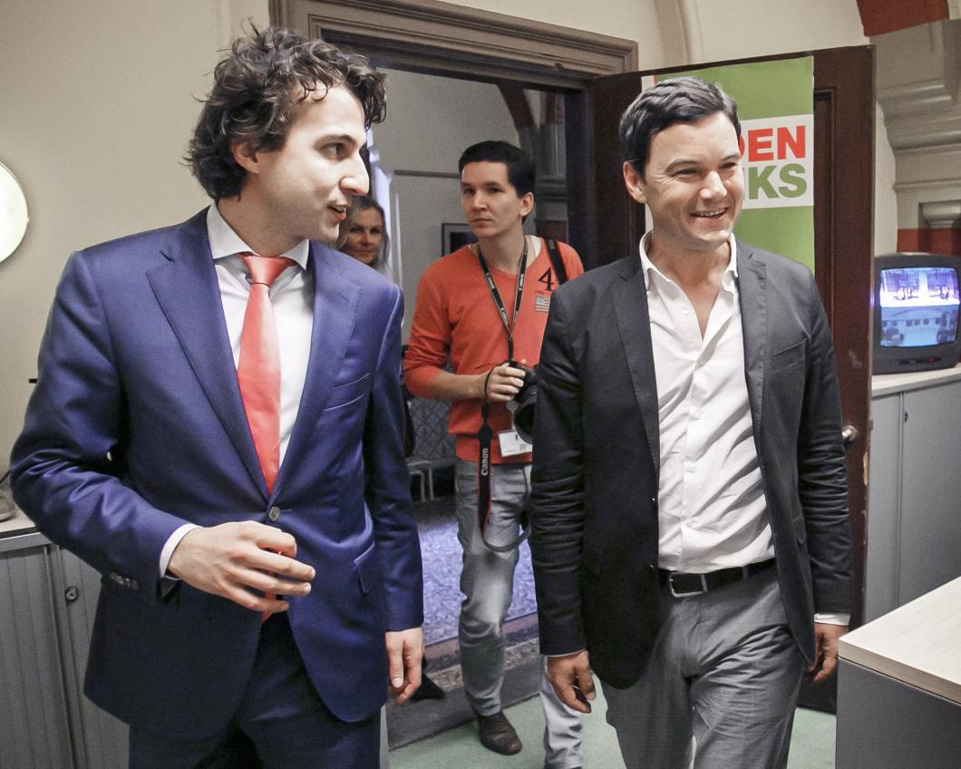Thomas Piketty op bezoek bij GroenLinks