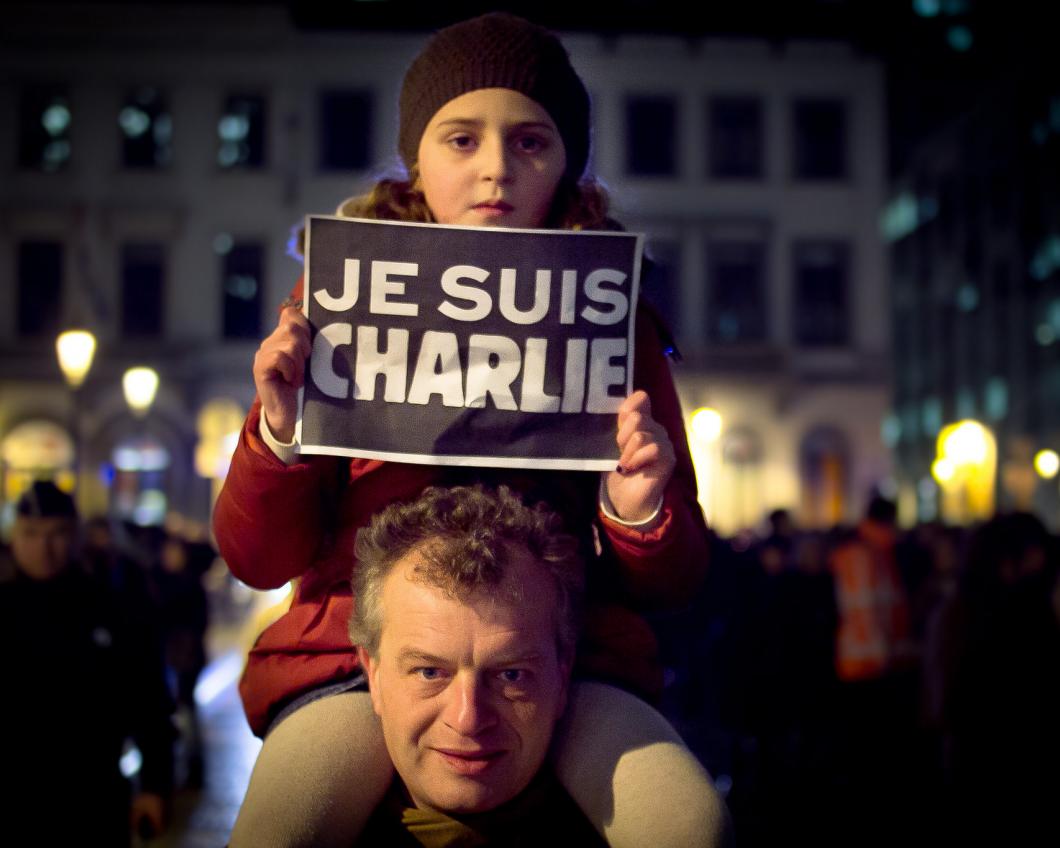 Charlie-demonstratie in Brussel