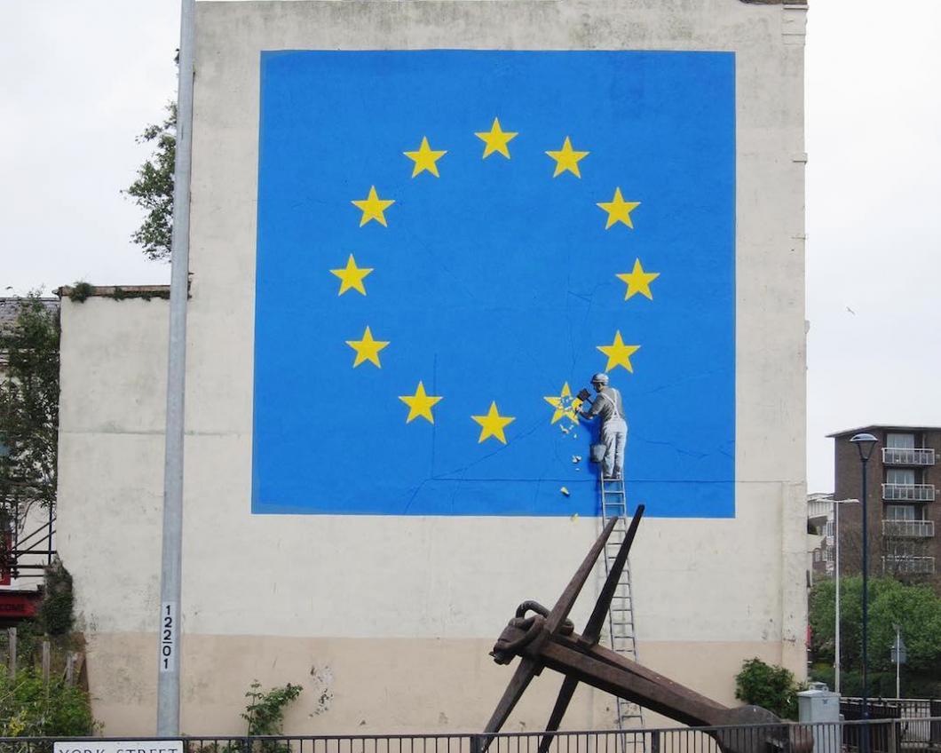 Werk van Banksy in Dover