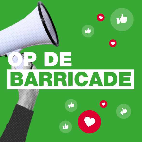 logo facebook groep groenlinks op de barricade